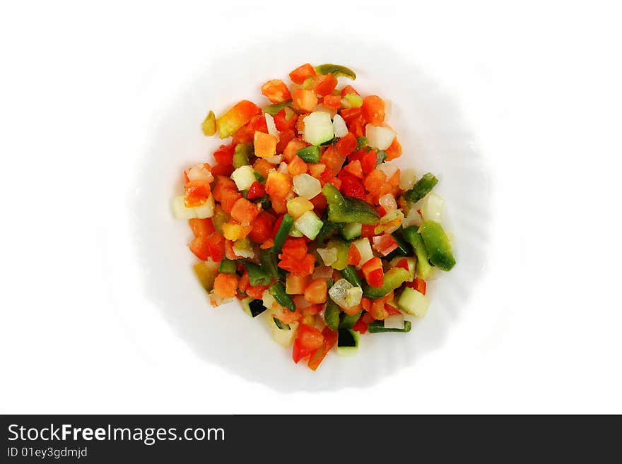 Fresh salad - pepper mix