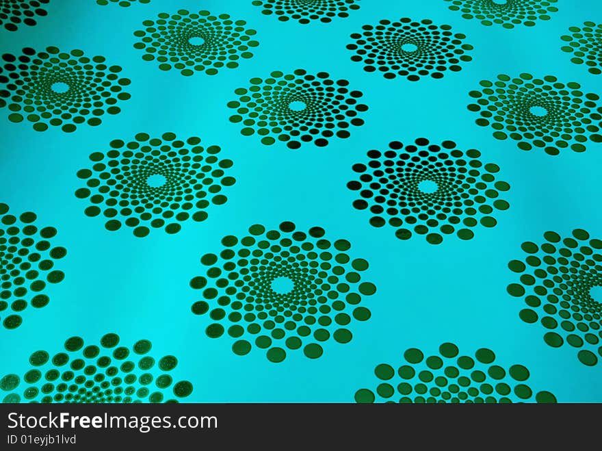 Details on a blue wrapping paper