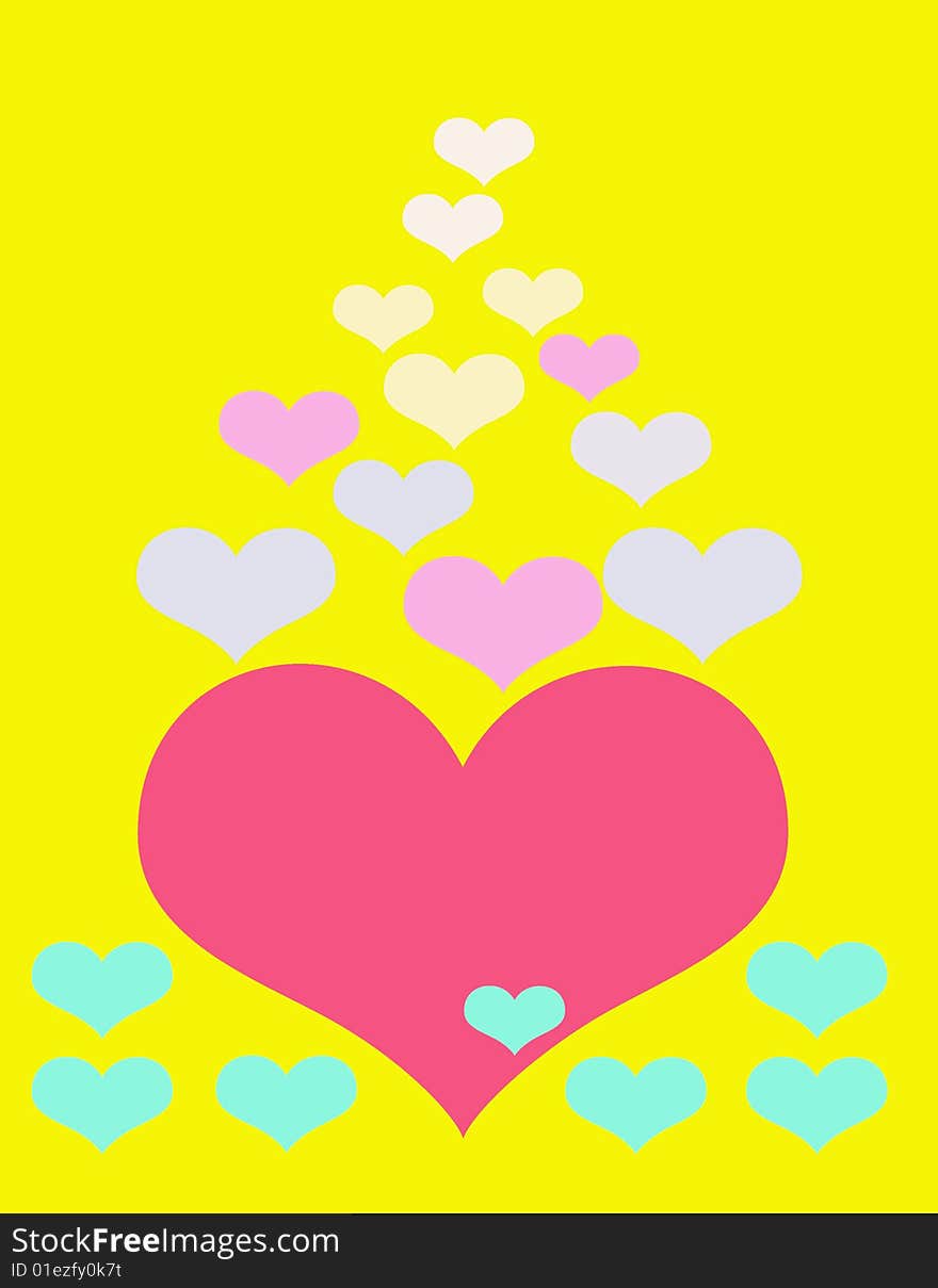 Heart illustration   background for Valentin`s day etc. Heart illustration   background for Valentin`s day etc.