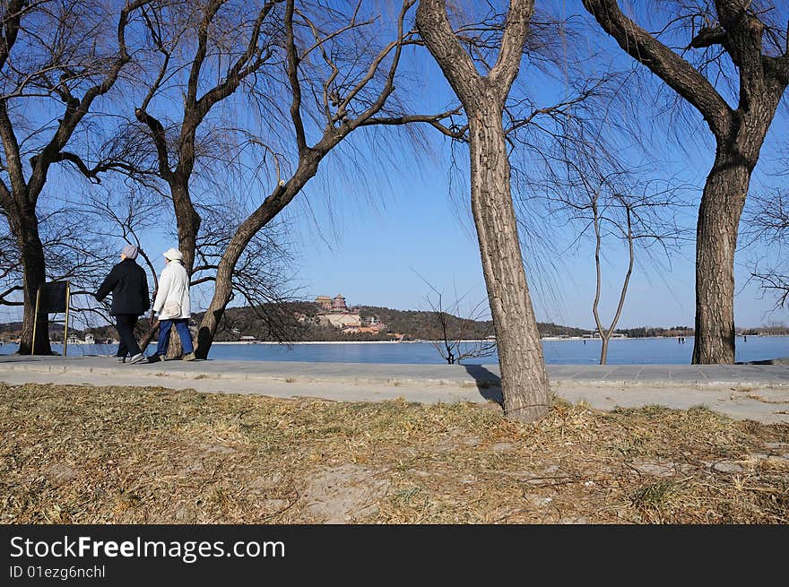 The Summer Palace in winter