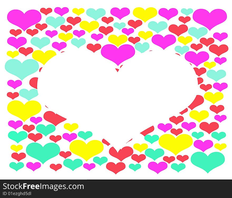 Heart illustration   background for Valentin`s day etc. Heart illustration   background for Valentin`s day etc.