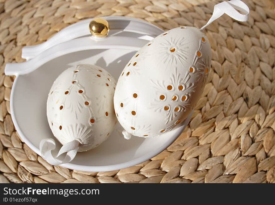 Decorated eggs