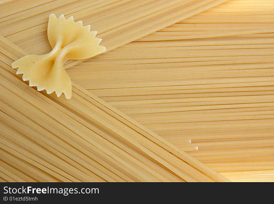 Pasta and spaghetti like texture.