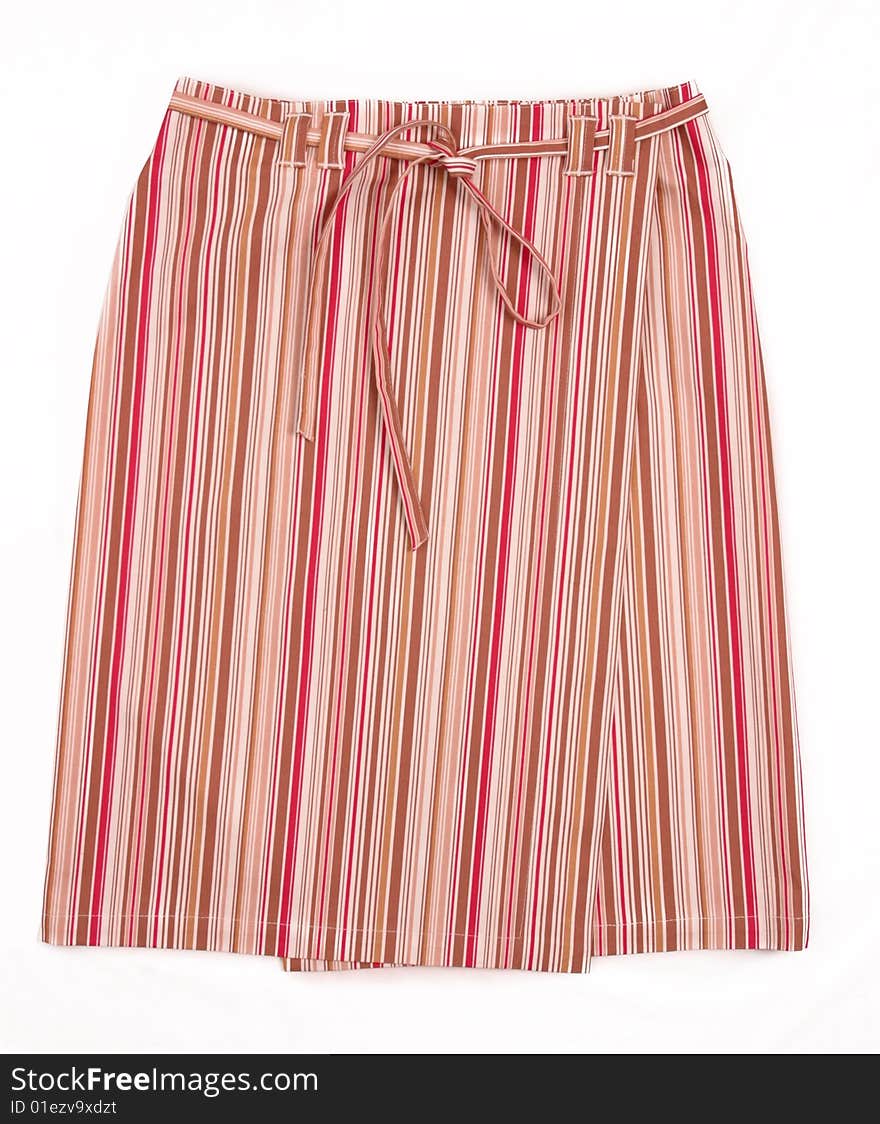 Red Stripy Skirt