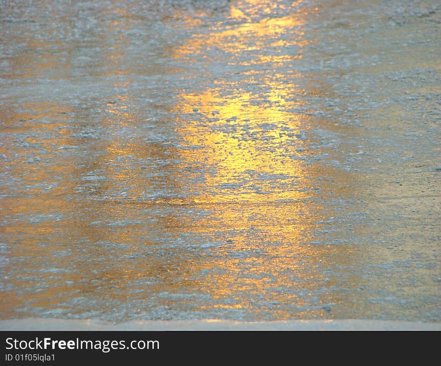 Surface of the ice