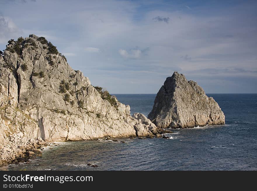 Rocks In The Sea