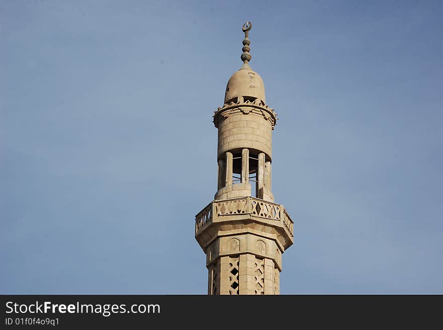 Mosque on a background blue sky, Khurgada, Egypt, Africa. Mosque on a background blue sky, Khurgada, Egypt, Africa