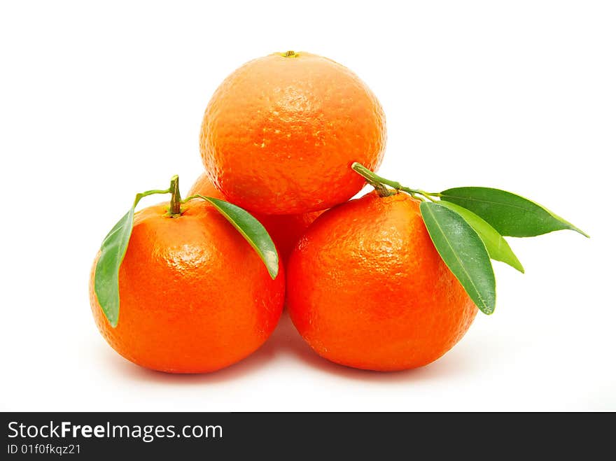 Tangerine isolated on a white background