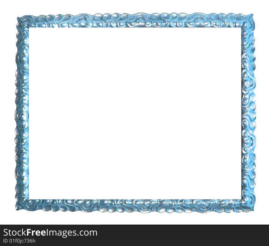 Ancient Blue And Silver Frame