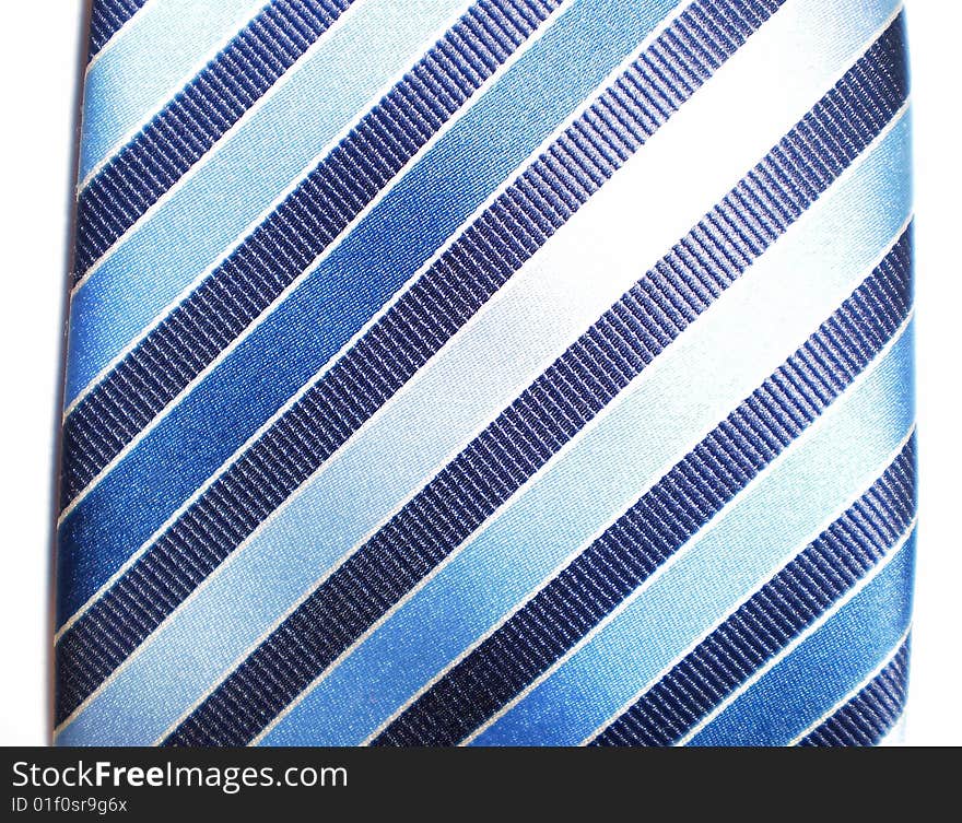 Detail of a tie with diagonal mash. Detail of a tie with diagonal mash