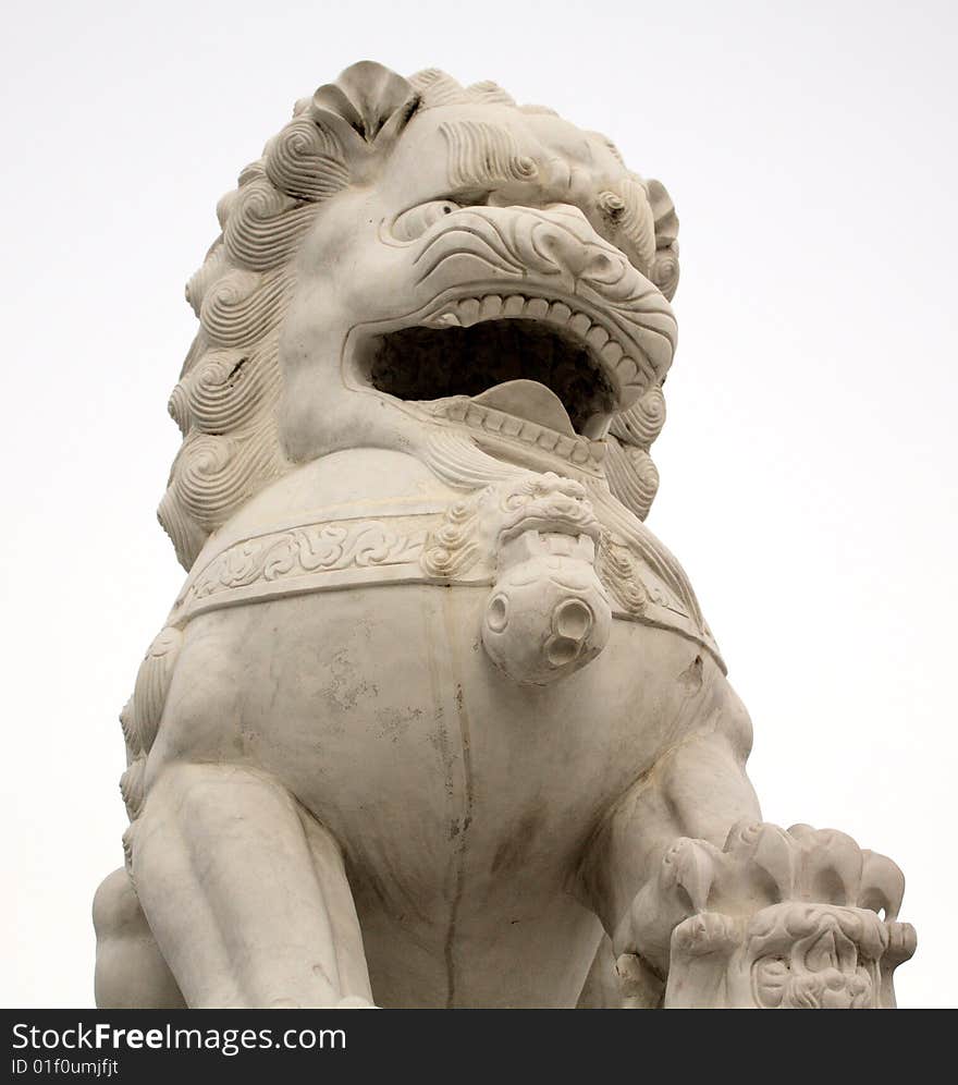 Chinese style stone lion