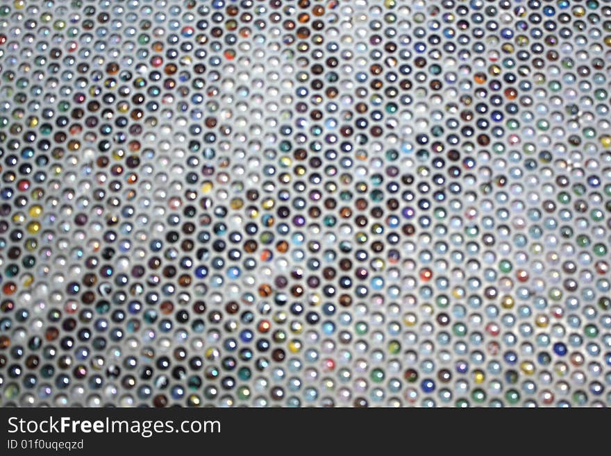 Abstract background composed of glass beads