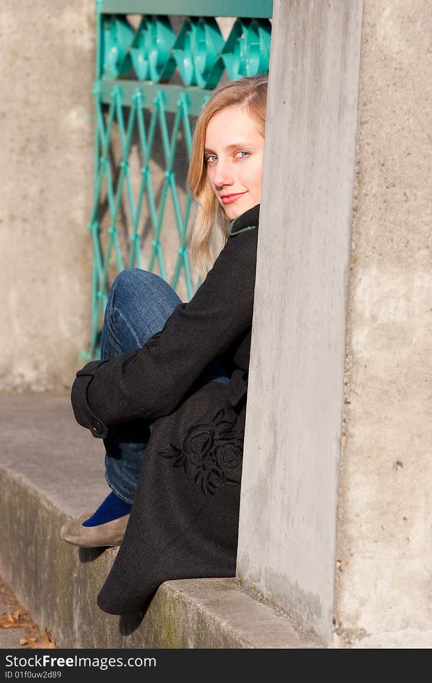 Girl On Bridge