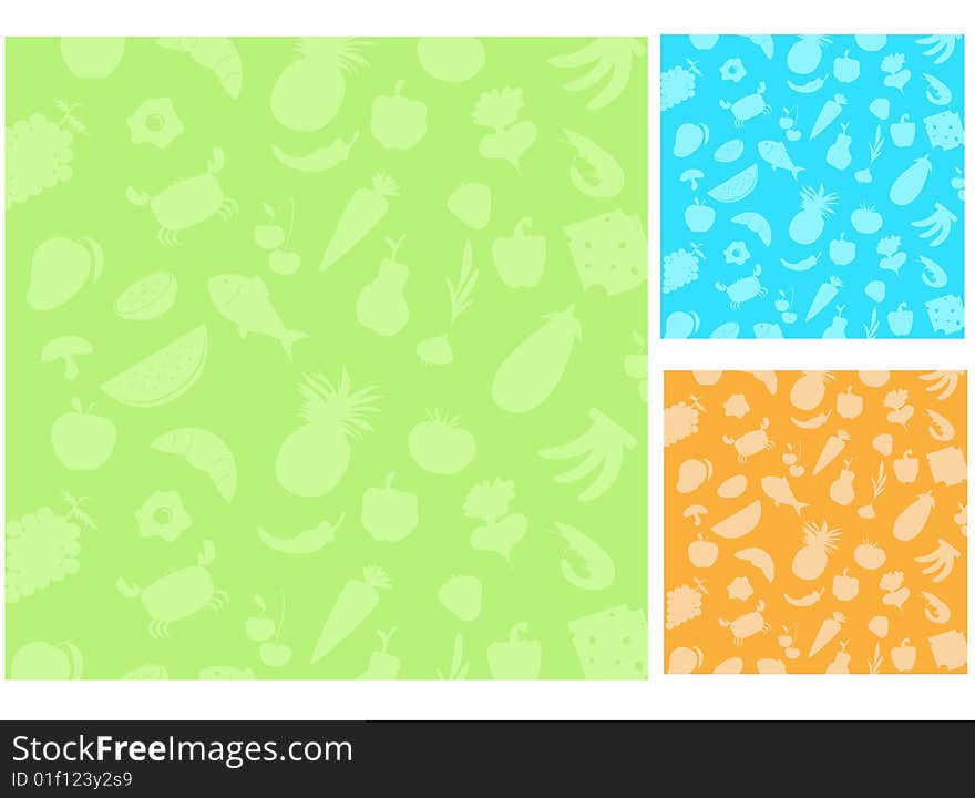 Illustration of some seamless fruit background. Illustration of some seamless fruit background