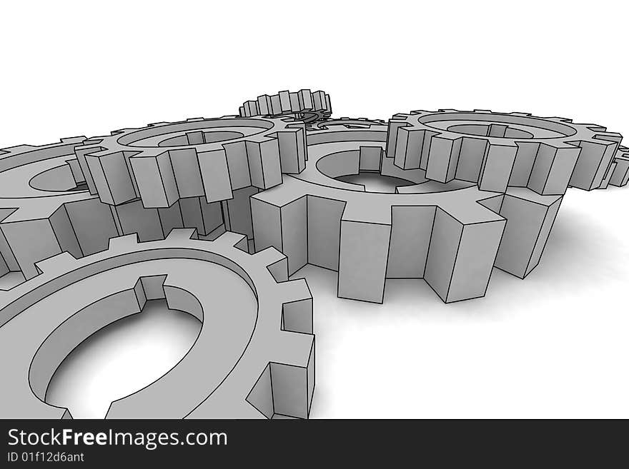 Isolated cogwheels