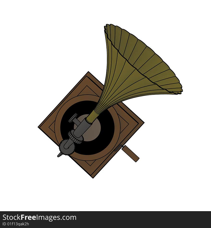 Old gramophone