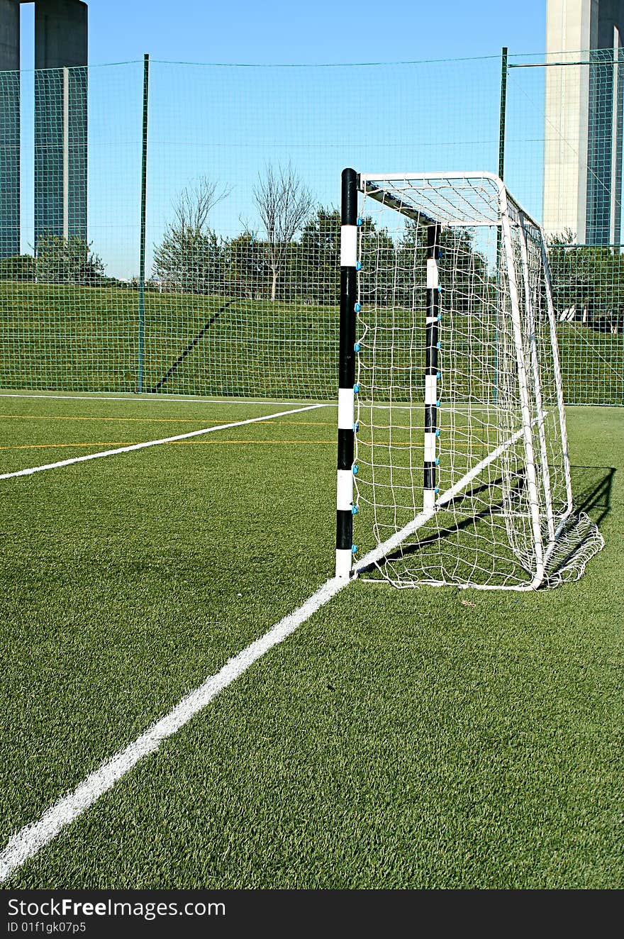 Detail of goal net - sport symbol