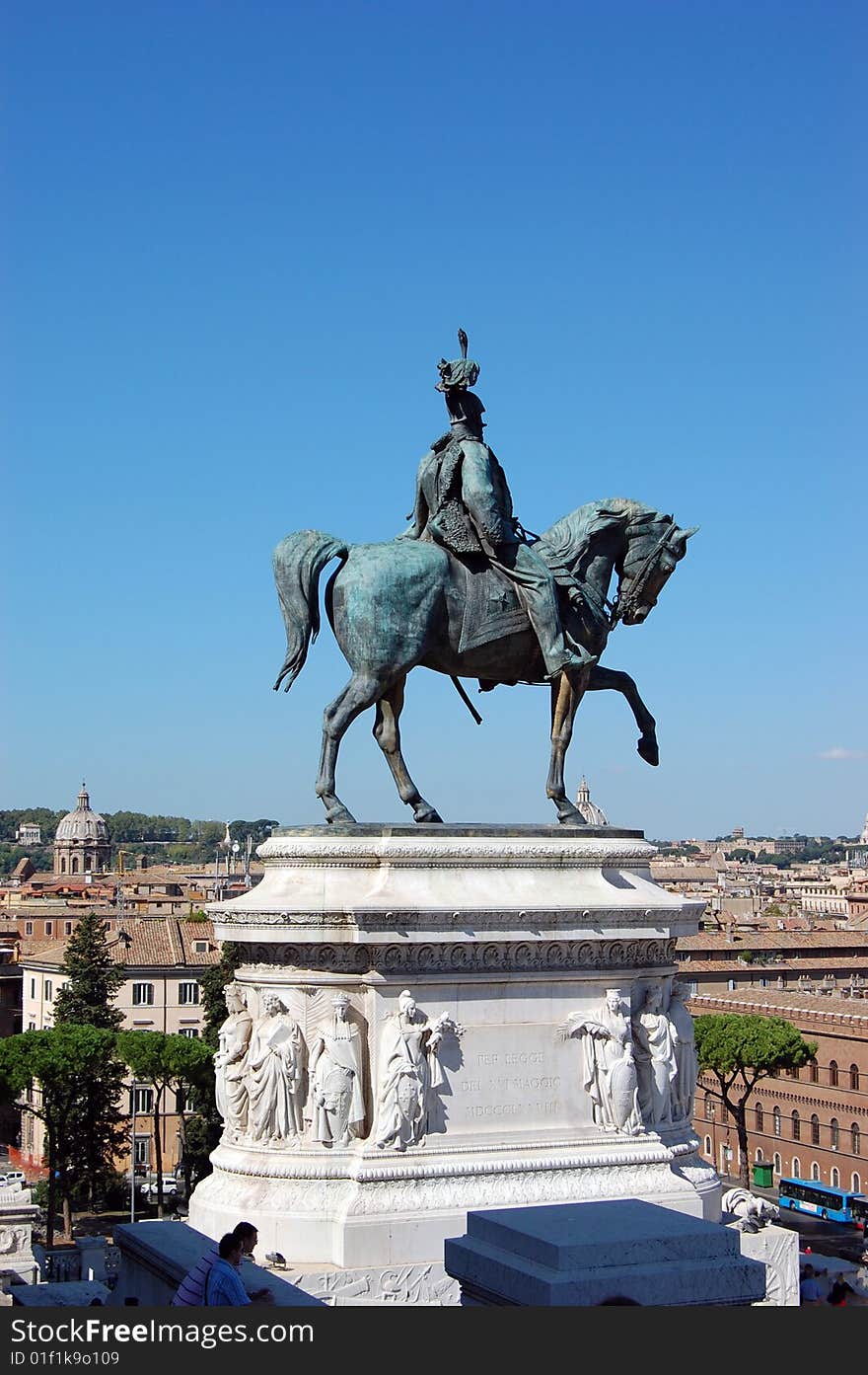 A statue at a museum in Rome. A statue at a museum in Rome