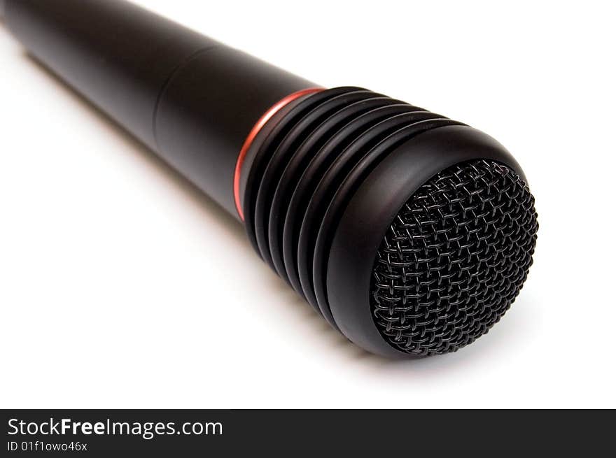 Microphone, isolated on white background