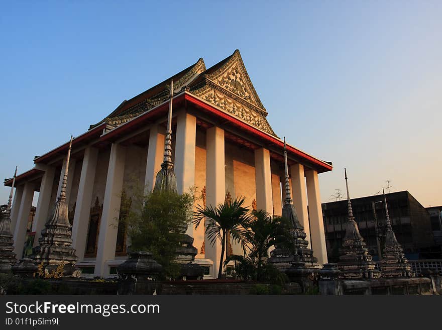 Ancient Buddhist temple in Thailand