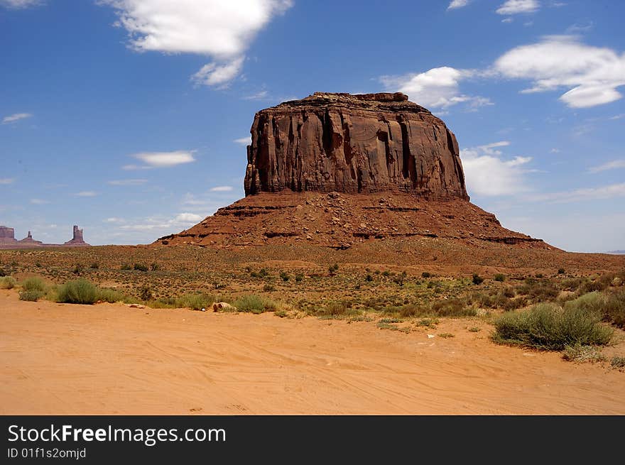 A View of the Monument Valley - Utah