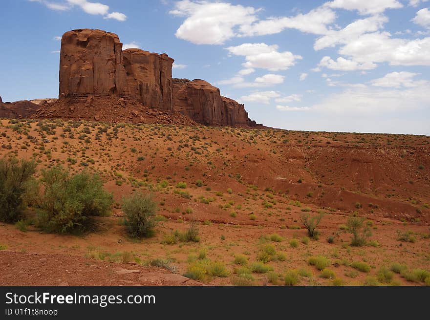 A View of the Monument Valley - Utah