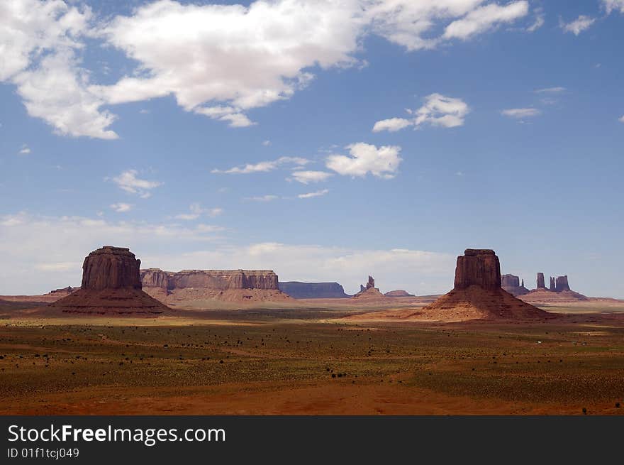 A View of the Monument Valley - Utah