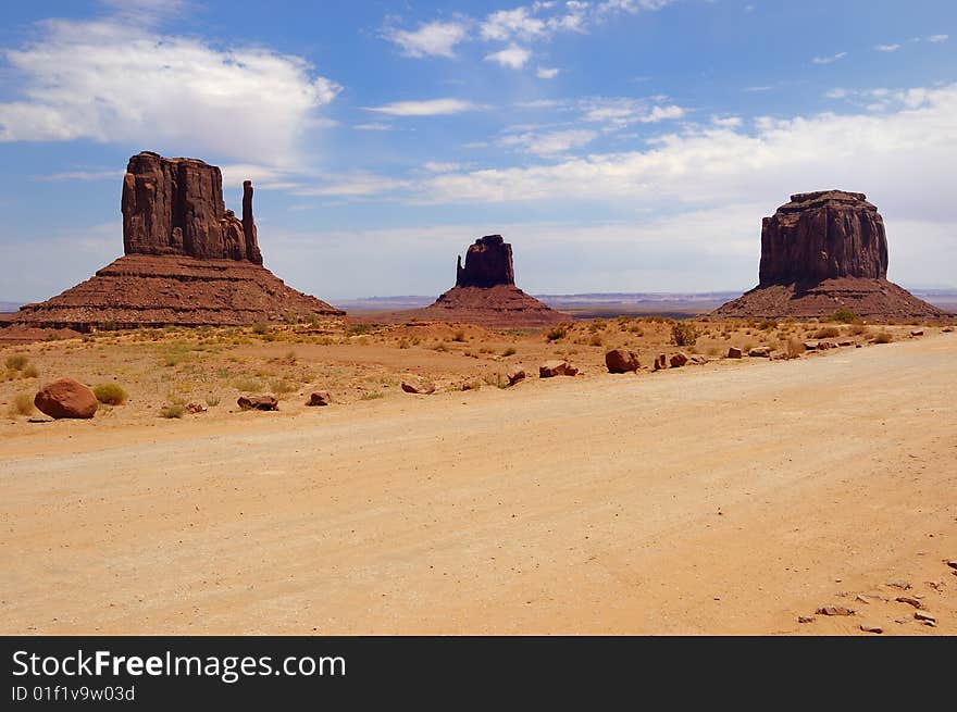 A View of the Monument Valley - Utah