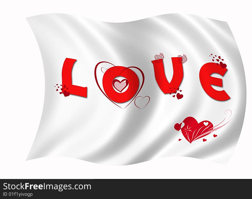 White love flag