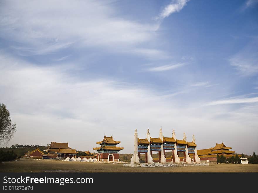 Tomb of the qing dynasty in china, hebei. Tomb of the qing dynasty in china, hebei