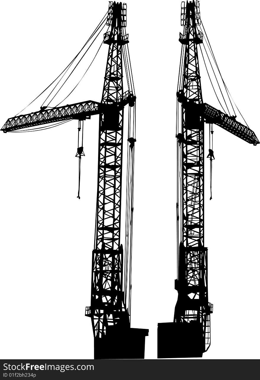 Two Building Cranes