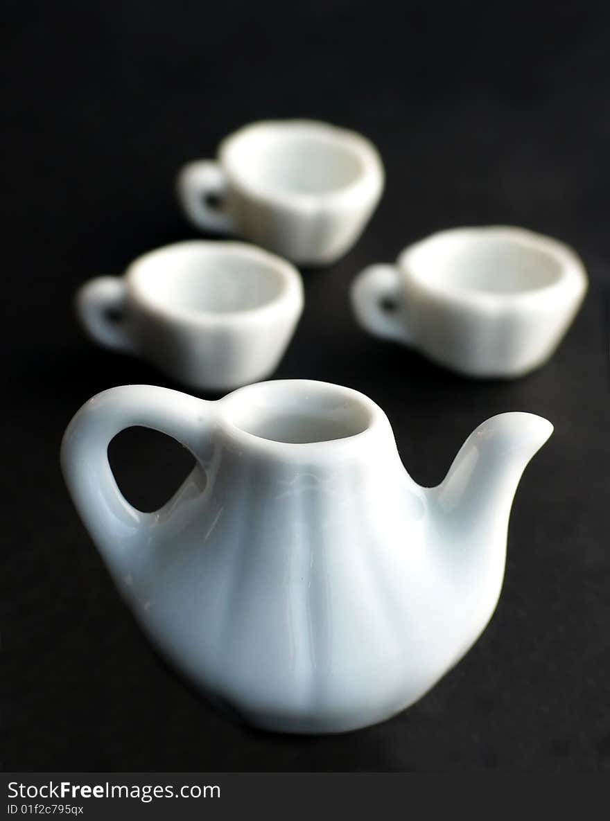 White jug and cup