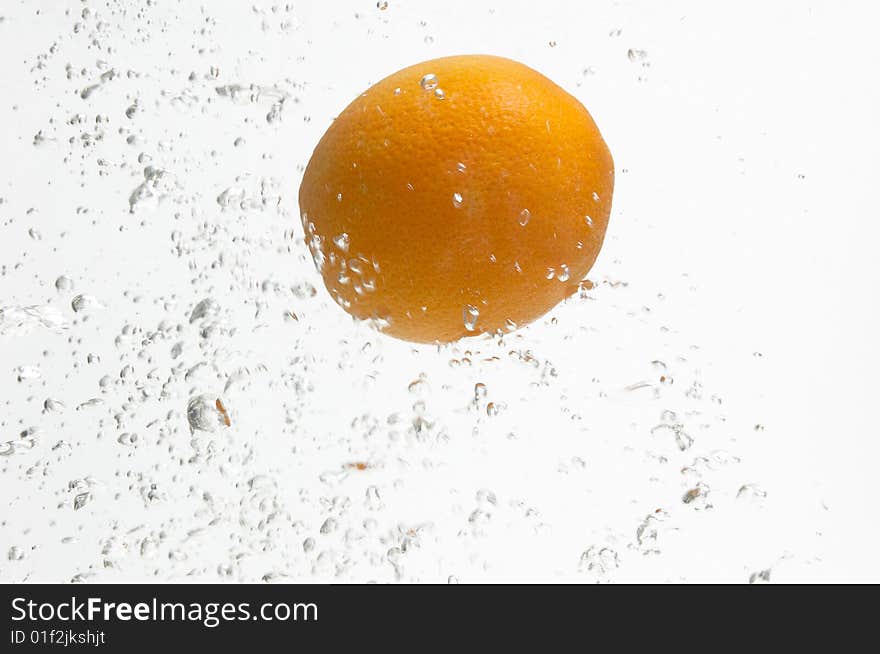 Alone Orange And Fresh Water.