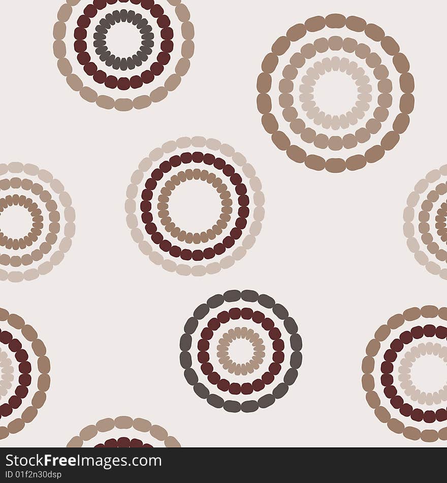 Seamless abstract background with round figures. Seamless abstract background with round figures