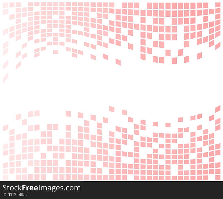 Mosaic background in pink color