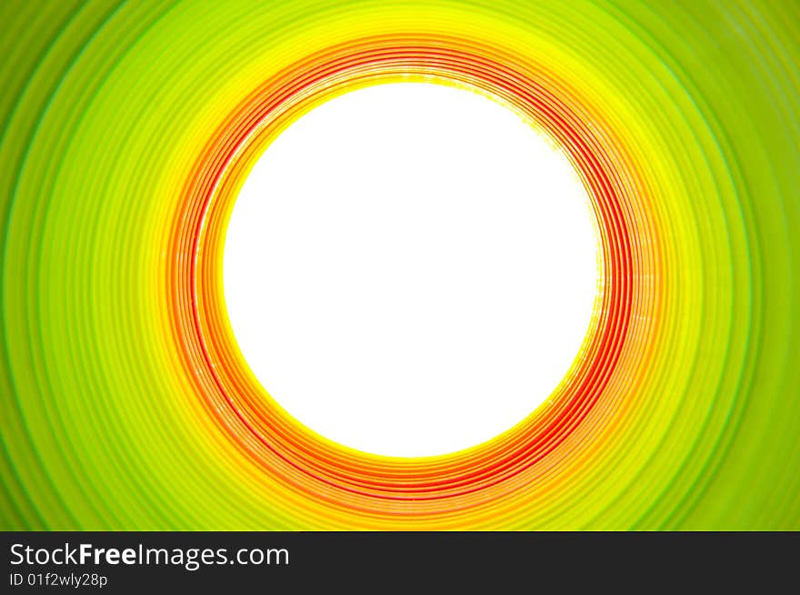 Color tunnel coming to an end with light stain. Color tunnel coming to an end with light stain