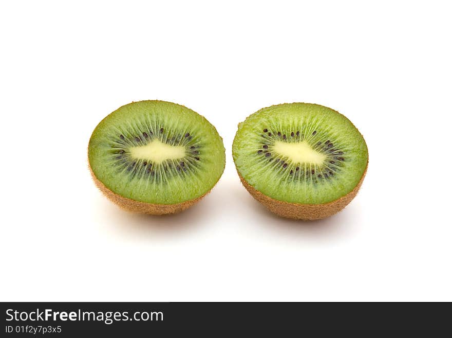 Fresh kiwi isolated on white background. Fresh kiwi isolated on white background