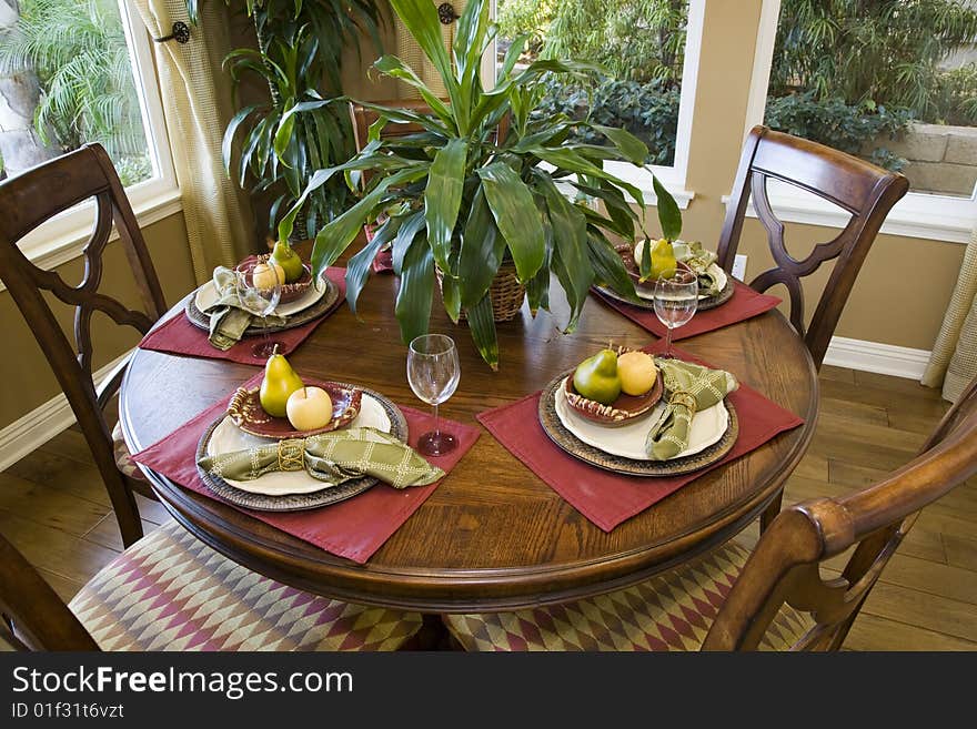 Festive dining table