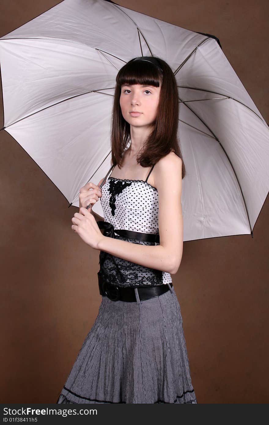 Girl with an umbrella