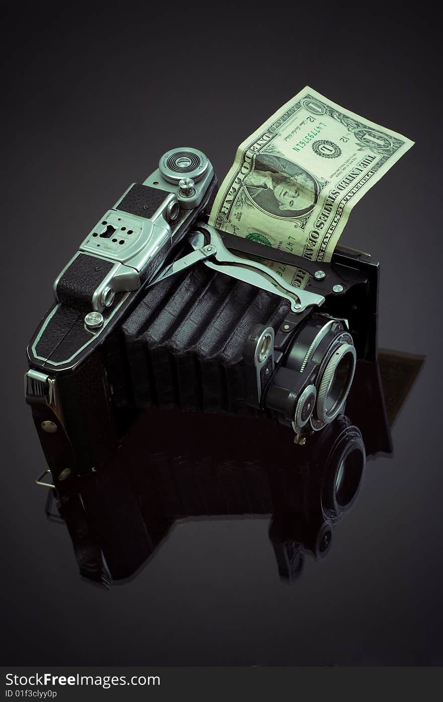 Camera  and dollar