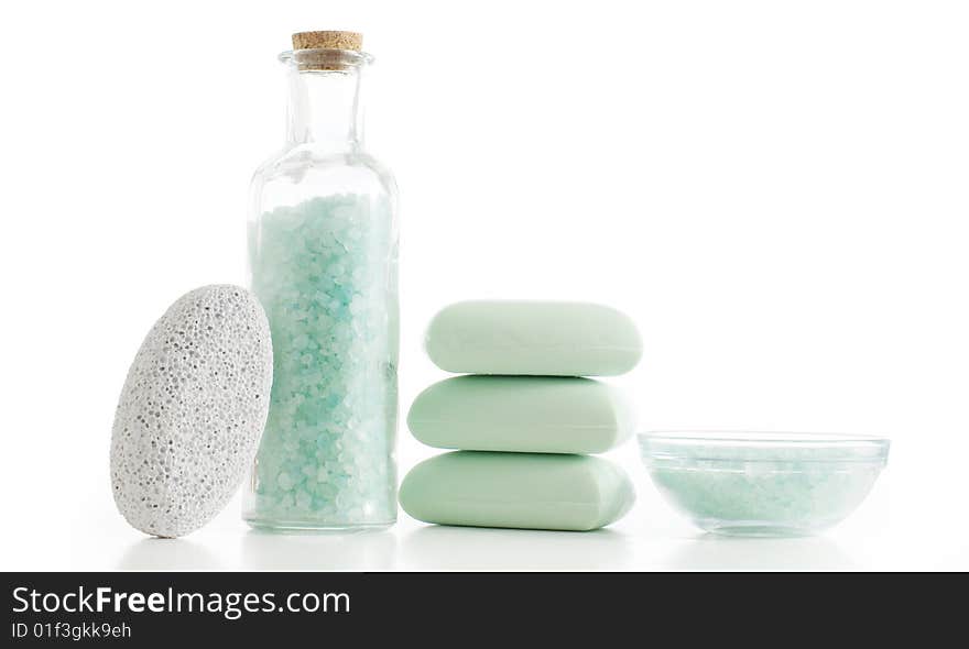 Bath products being displayed against a white background. Bath products being displayed against a white background.