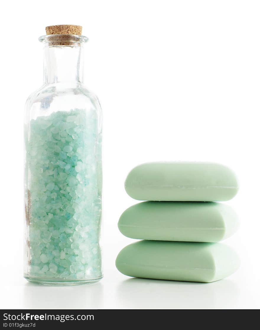 Bath products being displayed against a white background. Bath products being displayed against a white background.