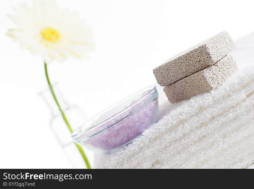 Bath products being displayed on a white background. Bath products being displayed on a white background.