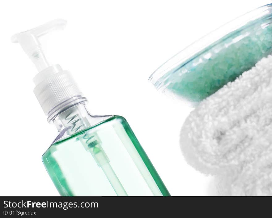 Bath products being displayed against a white background. Bath products being displayed against a white background.