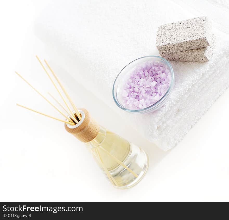 Bath products being displayed against a white background. Bath products being displayed against a white background.