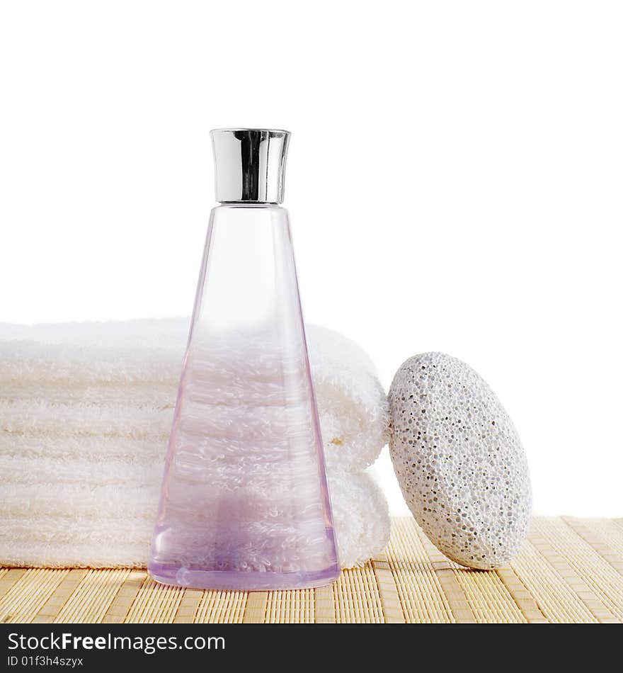 Bath products being displayed against a white background. Bath products being displayed against a white background.