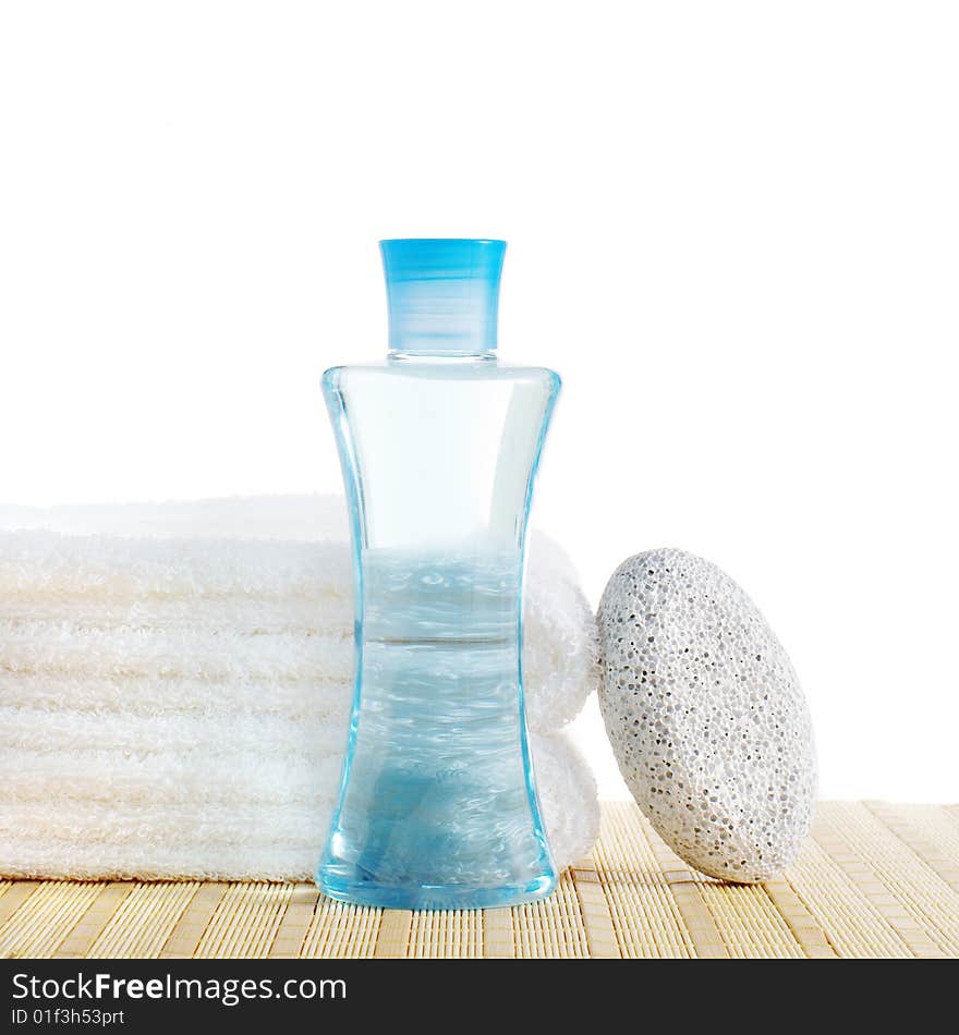 Bath products being displayed against a white background. Bath products being displayed against a white background.