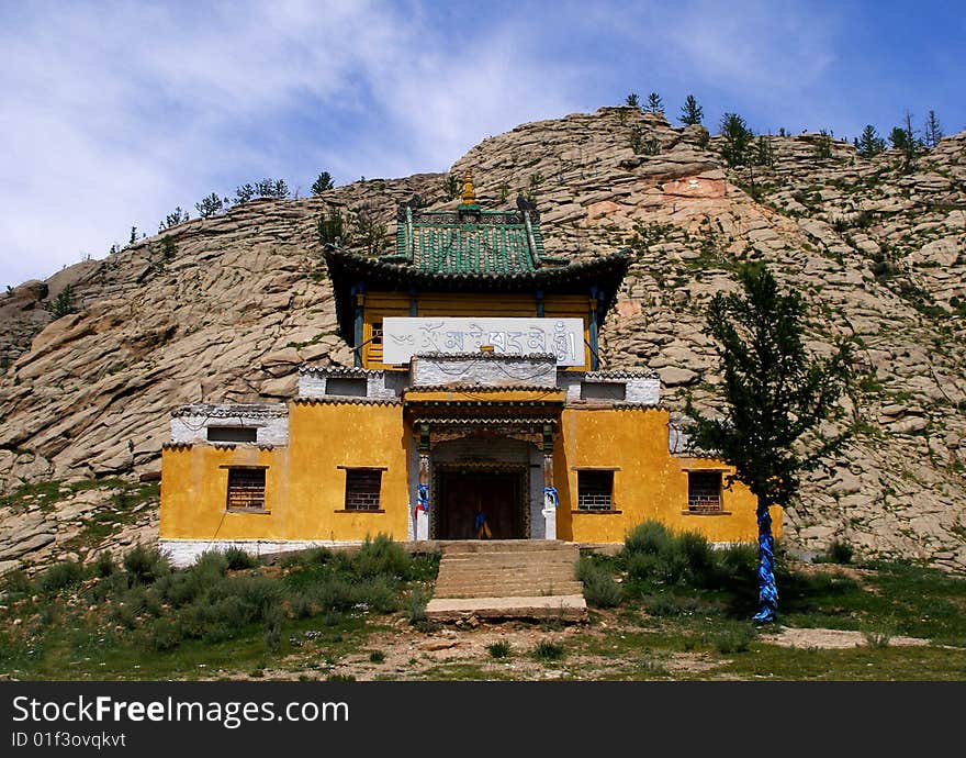 Buddhist temple in Tsetserleg, Arkhangai, Mongolia. Buddhist temple in Tsetserleg, Arkhangai, Mongolia