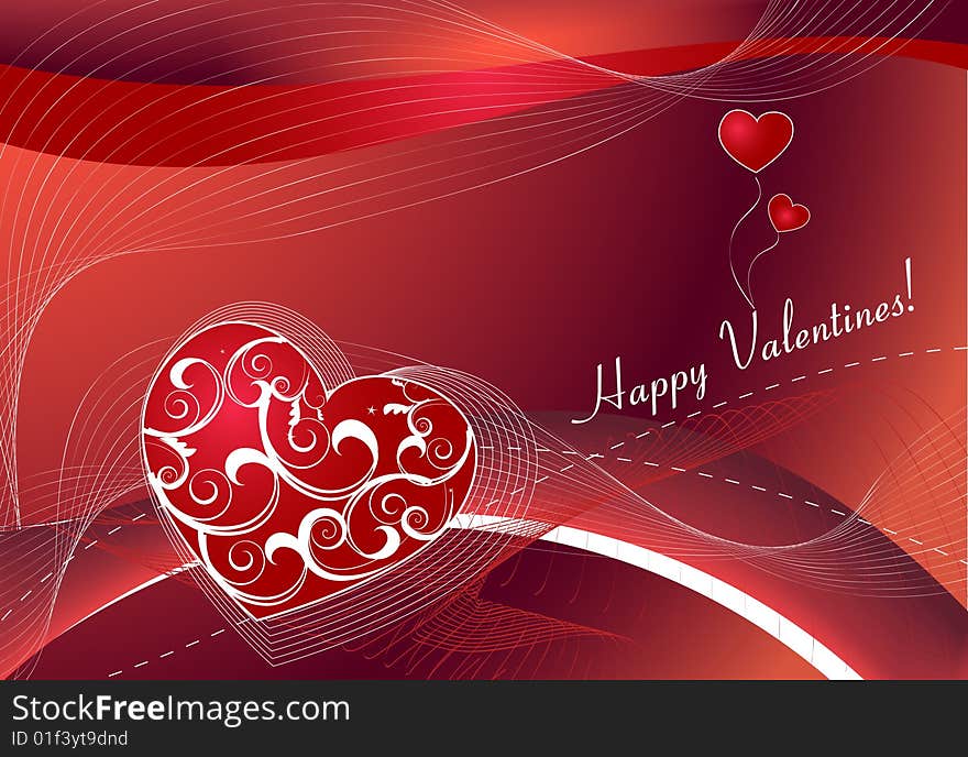 Romantic background for valentine day