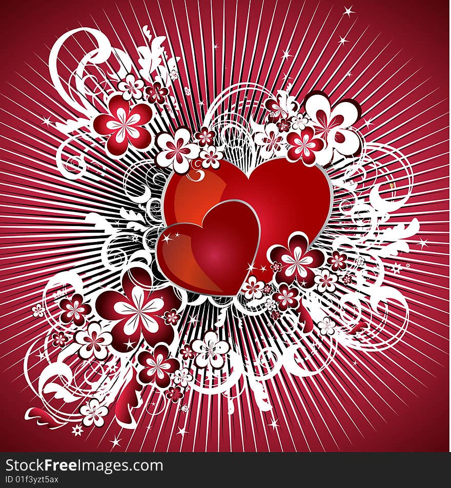 Romantic red background  valentine day. Romantic red background  valentine day